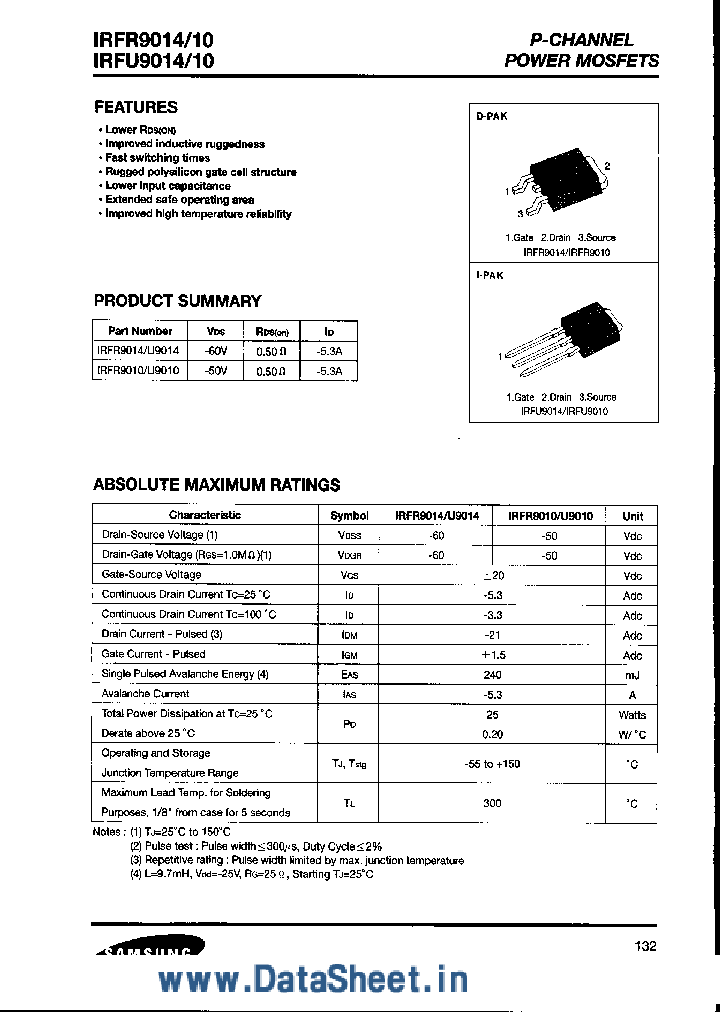 IRFR9014_2939561.PDF Datasheet