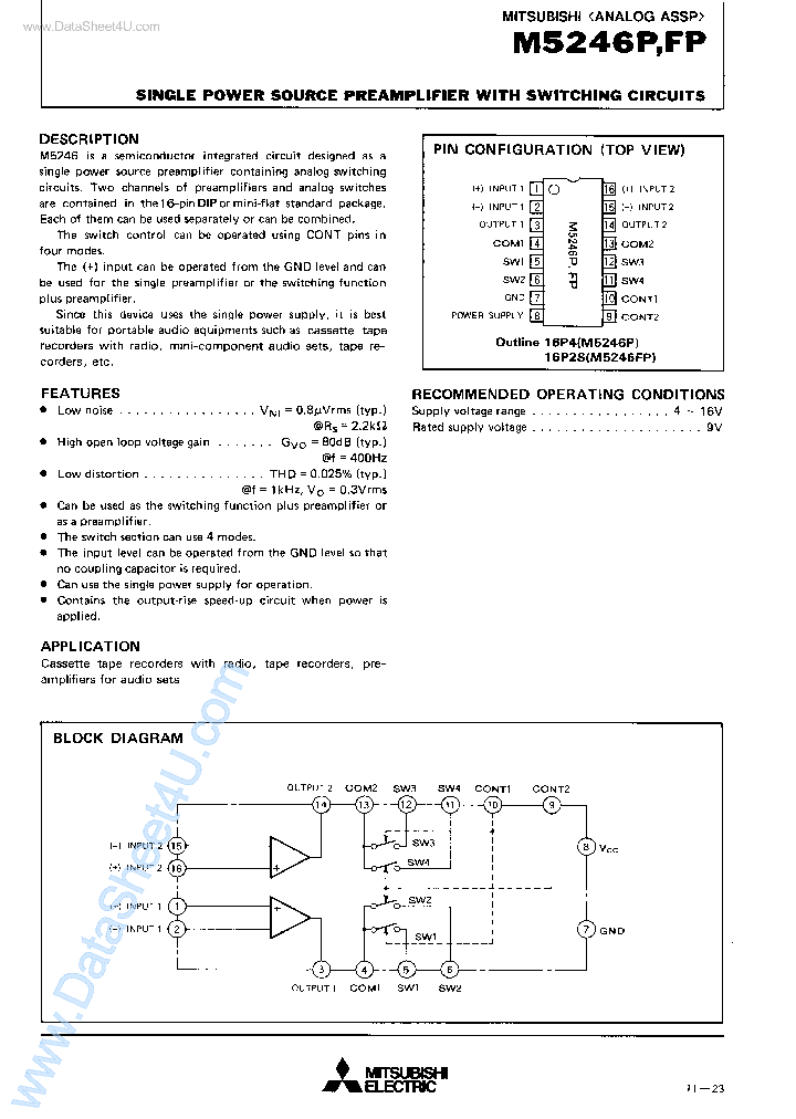 M5246FP_2960578.PDF Datasheet