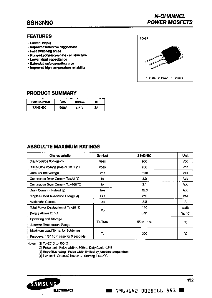 SSH3N90_2987629.PDF Datasheet