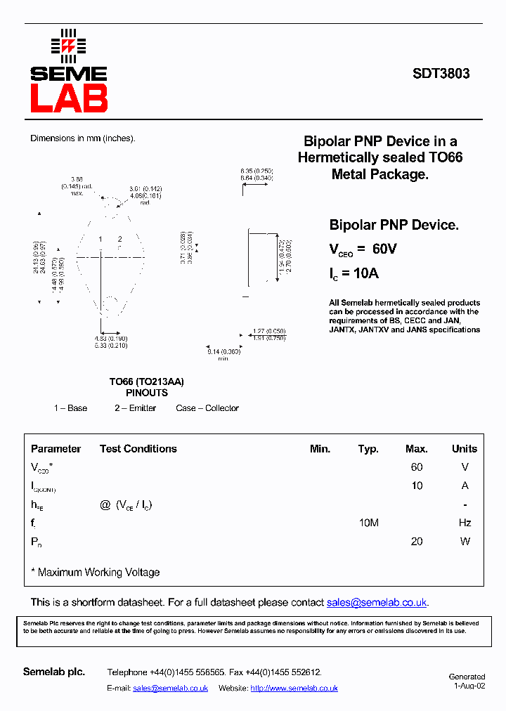 SDT3803_2994134.PDF Datasheet