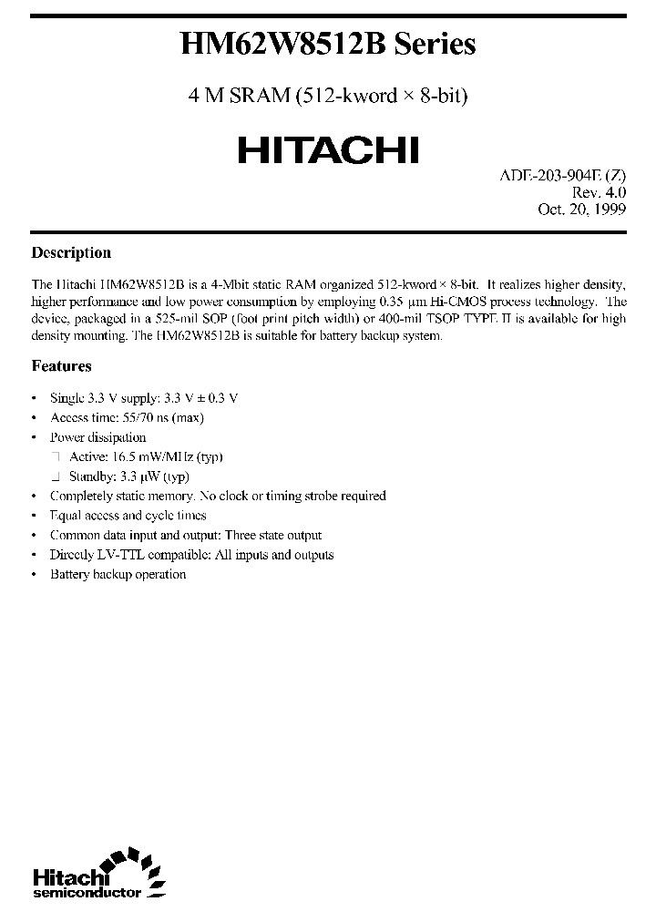 HM62W8512BLTT-XXUL_2999477.PDF Datasheet