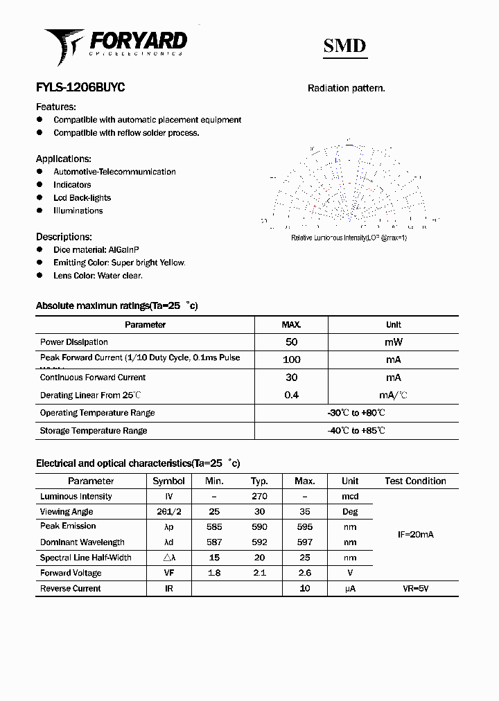 FYLS-1206BUYC_2998894.PDF Datasheet