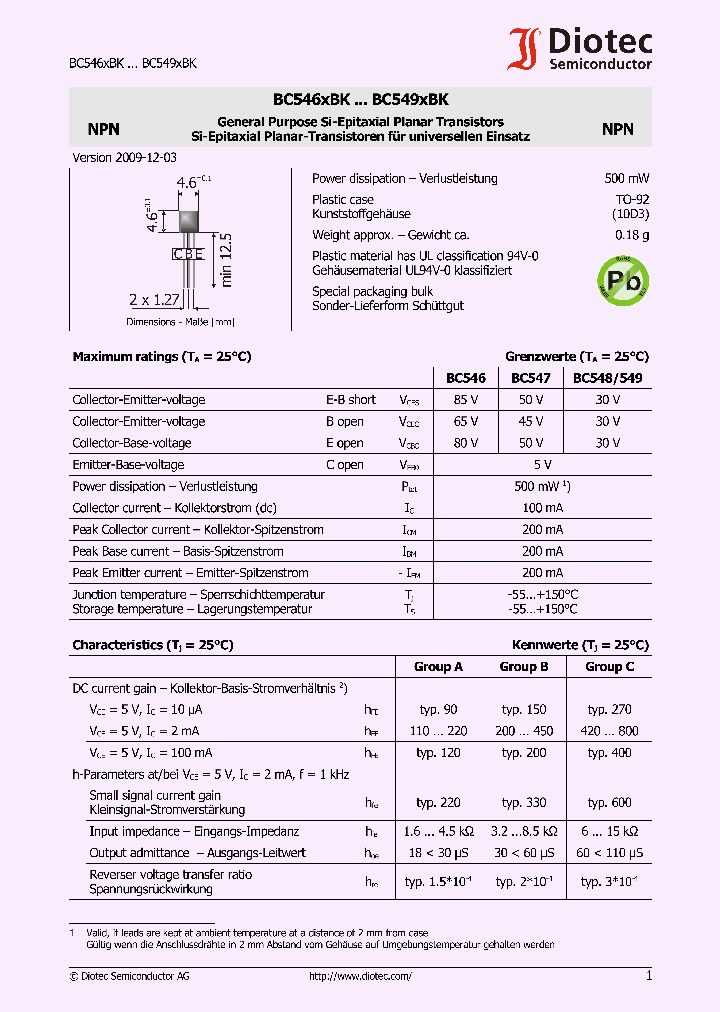 BC549XBK_3009880.PDF Datasheet