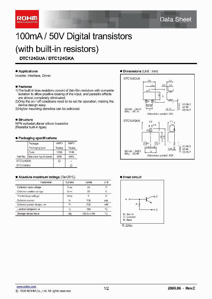 DTC124GKA_3015566.PDF Datasheet