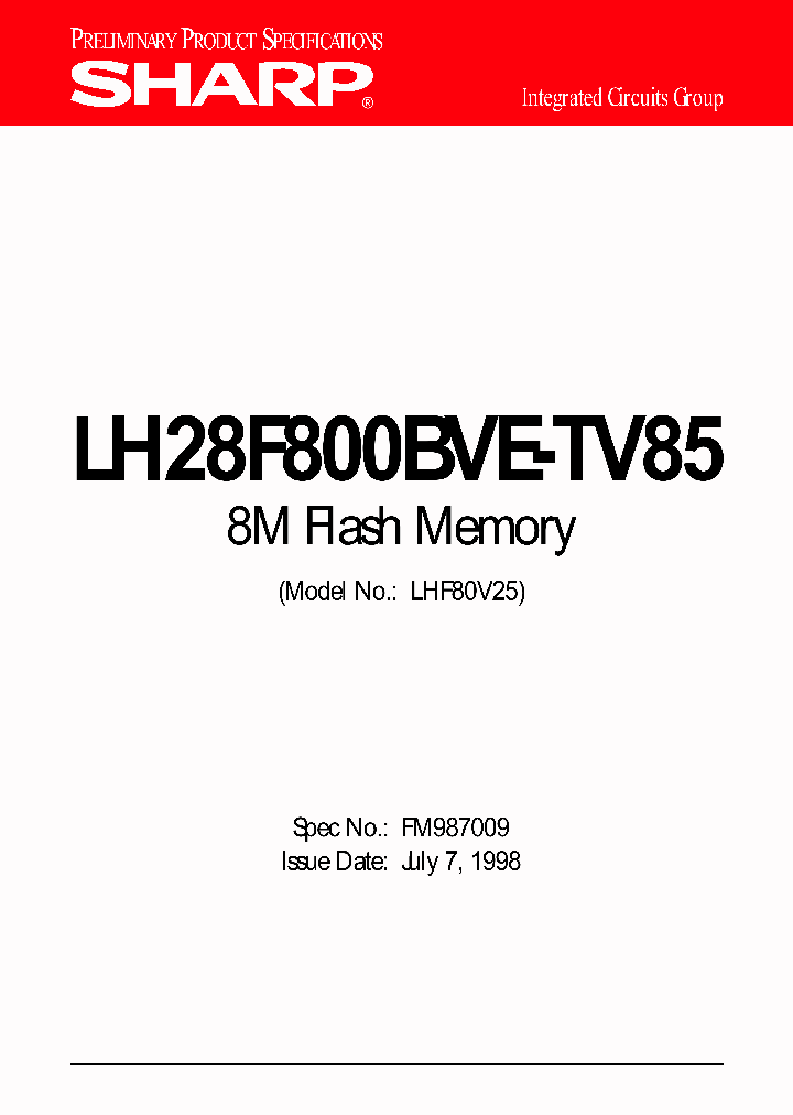 LH28F800BVE-TV85_3025821.PDF Datasheet