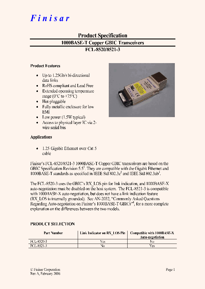 FCL-8521-3_3030091.PDF Datasheet