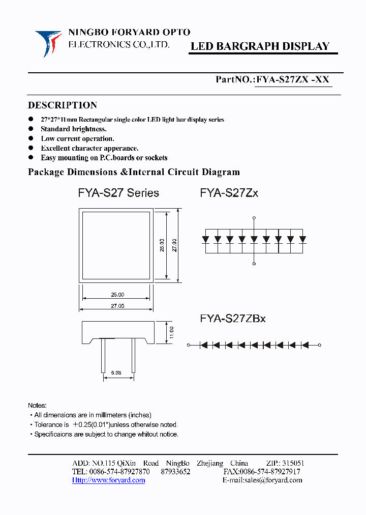 FYA-S27ZX-3_3051162.PDF Datasheet