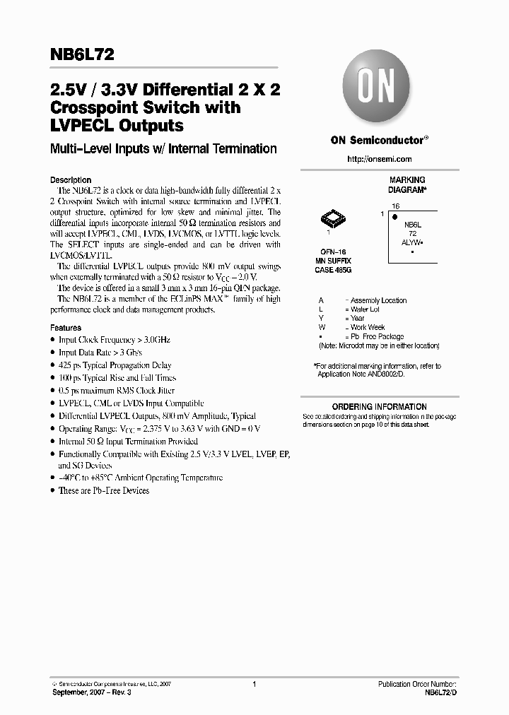 NB6L72_3058387.PDF Datasheet