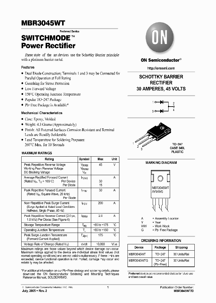 MBR3045WT_3059840.PDF Datasheet