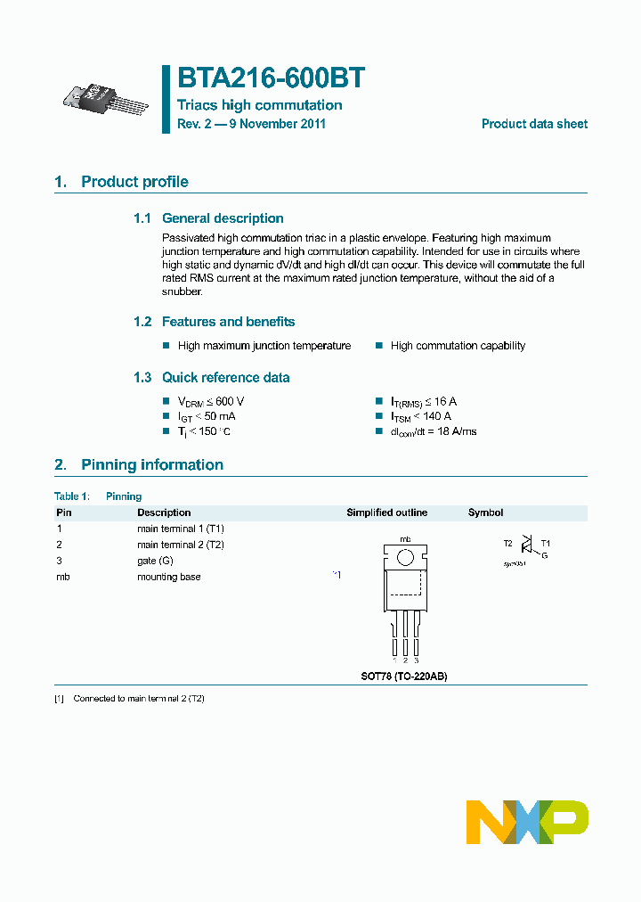 BTA216-600BT_3070446.PDF Datasheet