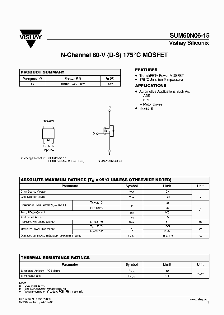 SUM60N06-15_3078909.PDF Datasheet