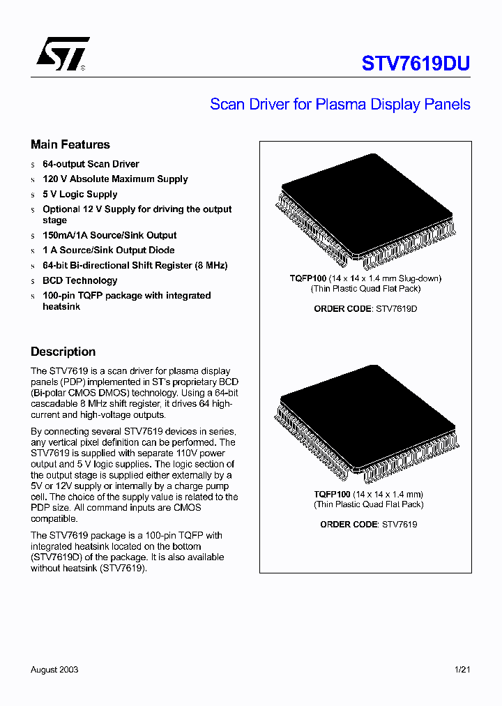 STV7619DU_3101520.PDF Datasheet