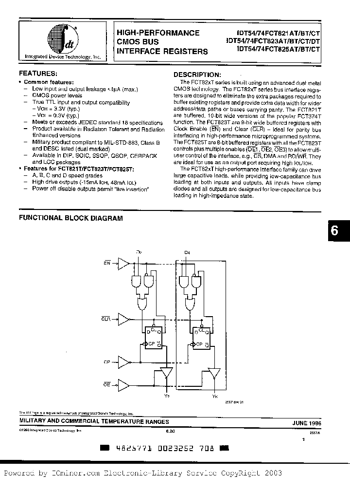 IDT54FCT2825CTDB_3114826.PDF Datasheet