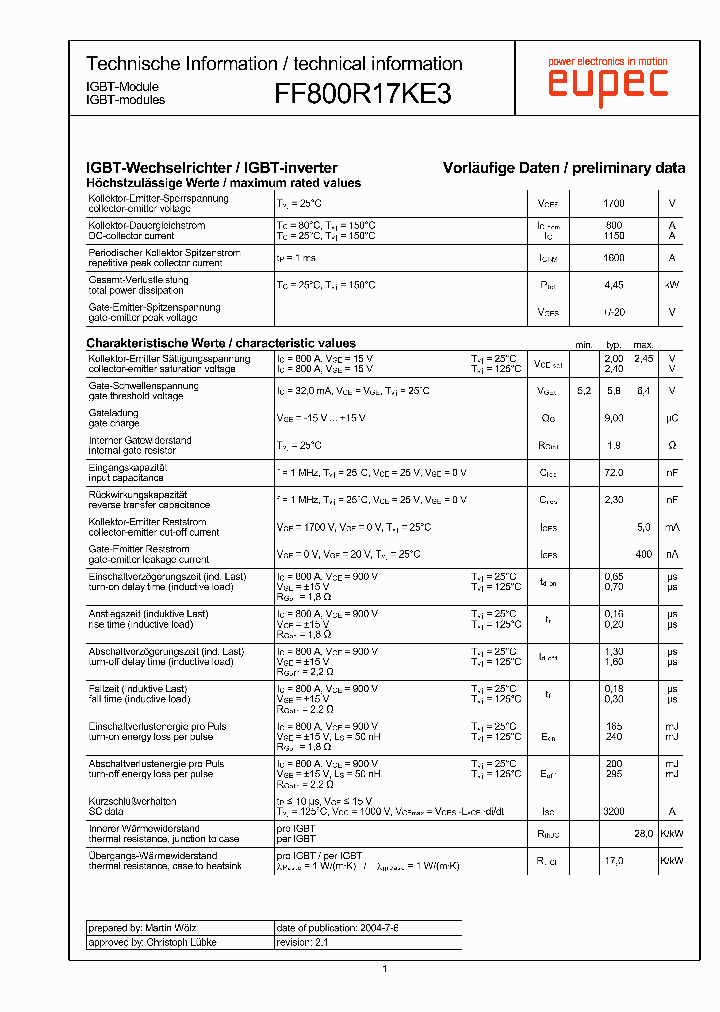 FF800R17KE3_3115471.PDF Datasheet