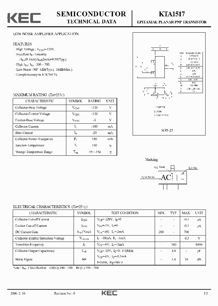 KTA151706_3115850.PDF Datasheet