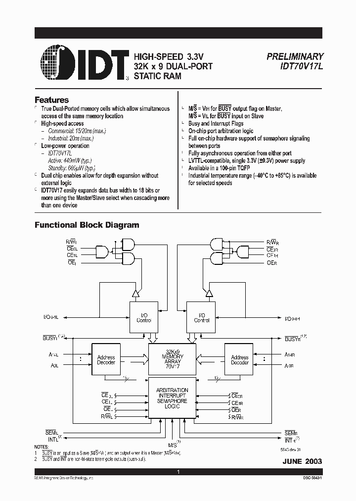 IDT70V17L20PFI_3121458.PDF Datasheet