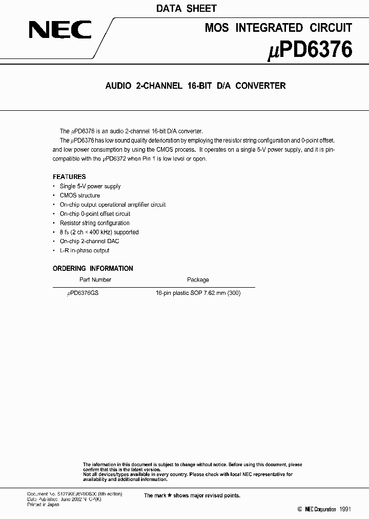 UPD6376CX_3121924.PDF Datasheet