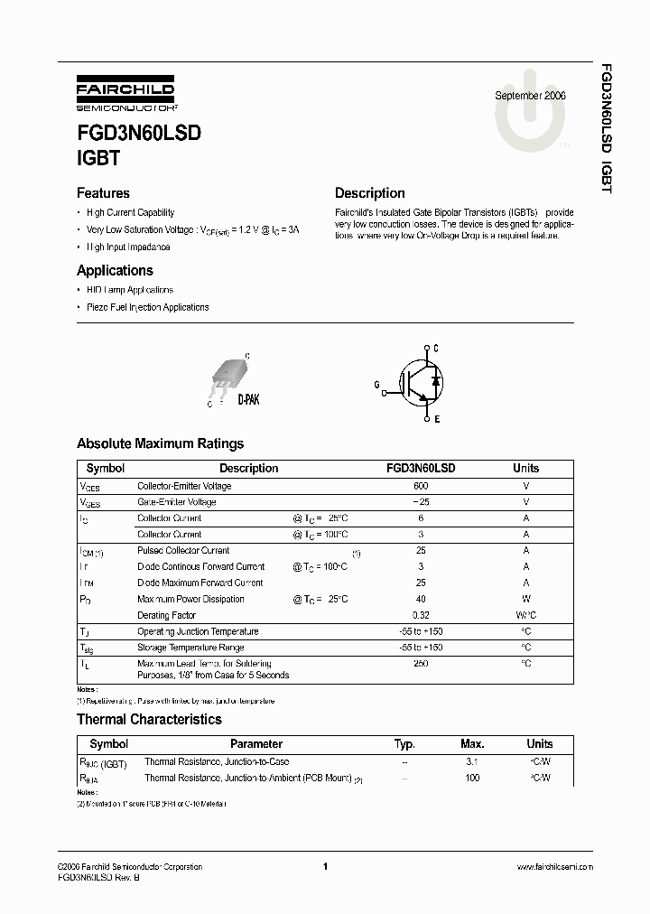 FGD3N60LSD06_3126292.PDF Datasheet