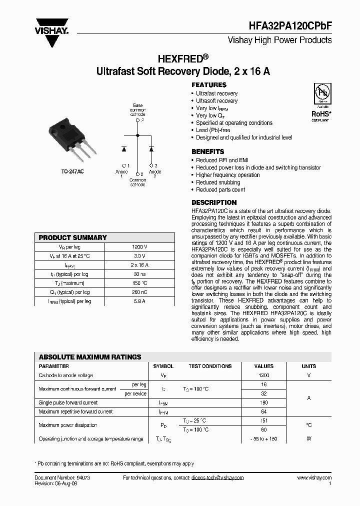 HFB32PA120CPBF_3135322.PDF Datasheet