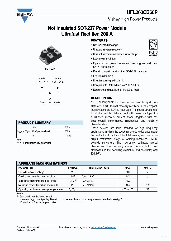 UFL200CB60P_3138012.PDF Datasheet