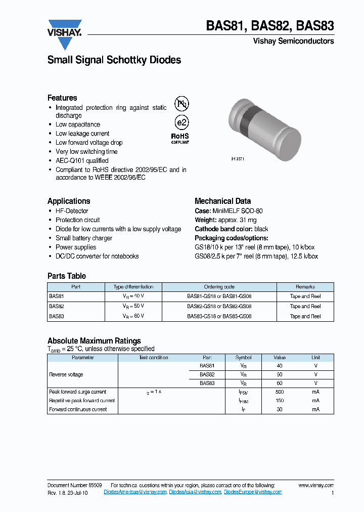 BAS8110_3140319.PDF Datasheet