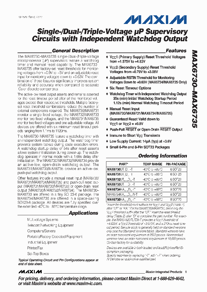 MAX6732UTRVD3-T_3153581.PDF Datasheet