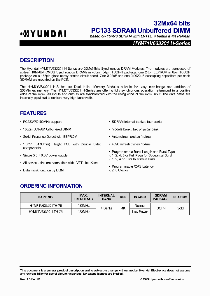 HYM71V633201TH-75_3164997.PDF Datasheet