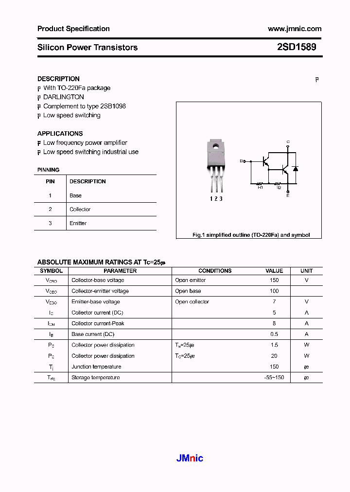 2SD1589_3170250.PDF Datasheet