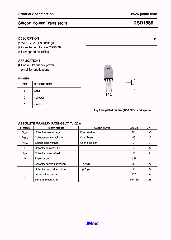 2SD1588_3170244.PDF Datasheet