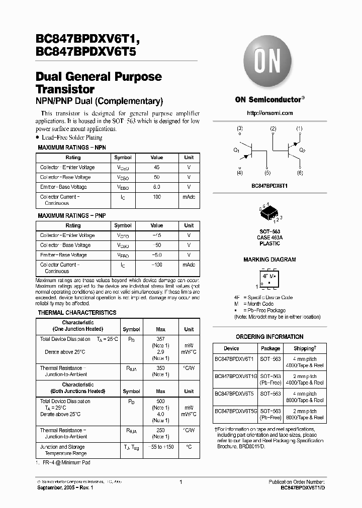 BC847BPDXV6T1D_3180170.PDF Datasheet