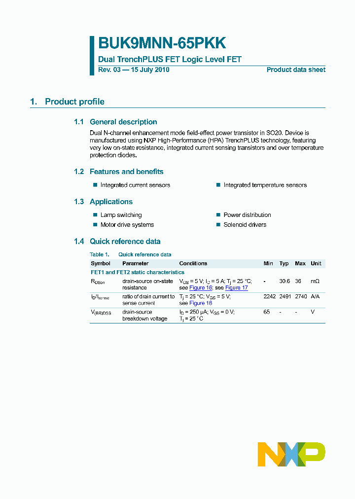 BUK9MNN-65PKK_3180741.PDF Datasheet