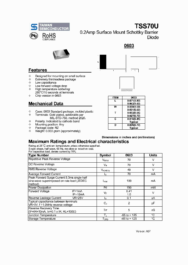 TSS70U_3185190.PDF Datasheet