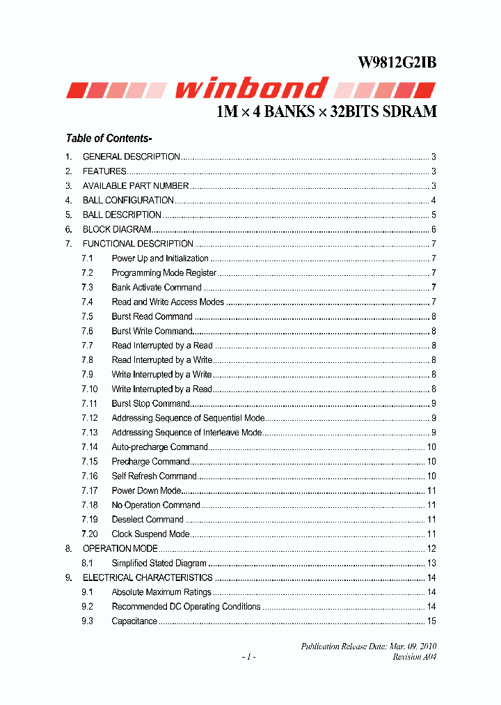 W9812G2IB_3195176.PDF Datasheet