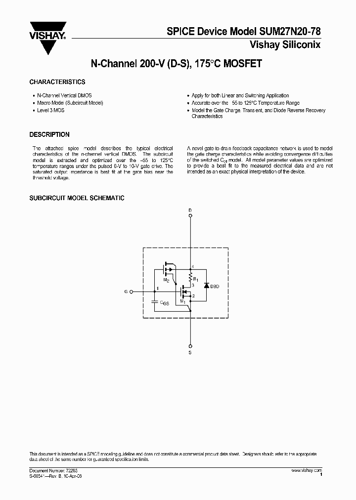 SUM27N20-78_3197620.PDF Datasheet