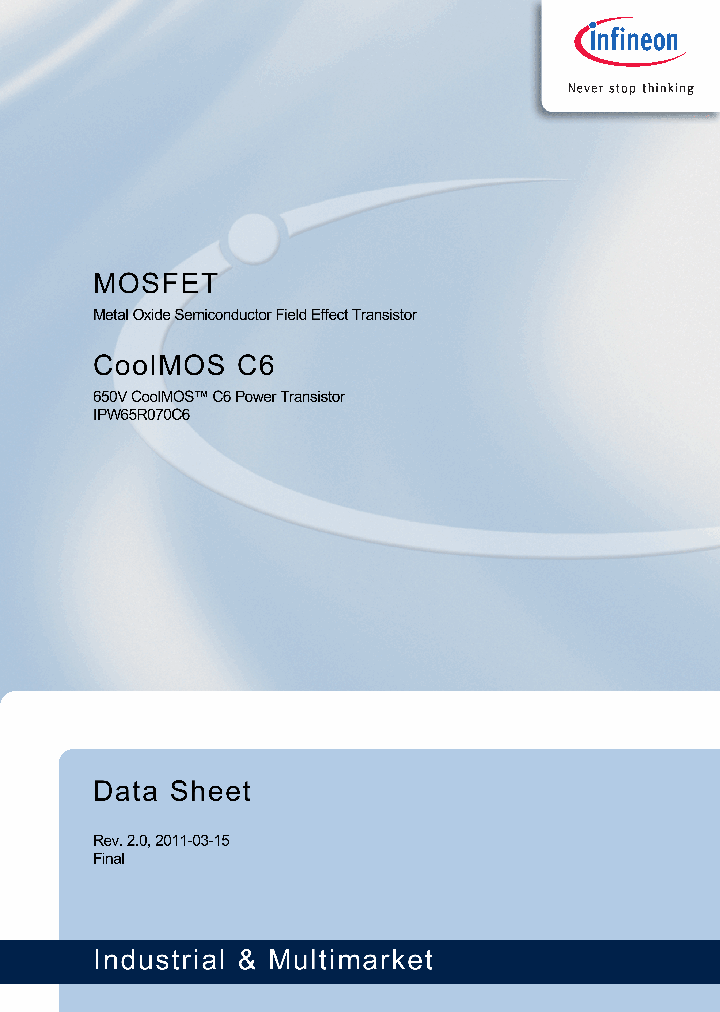 IPW65R070C6_3200093.PDF Datasheet