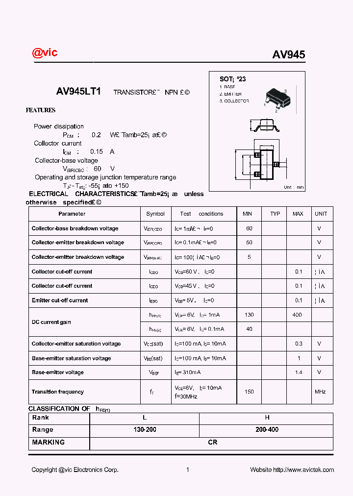 AV945LT1_3215306.PDF Datasheet
