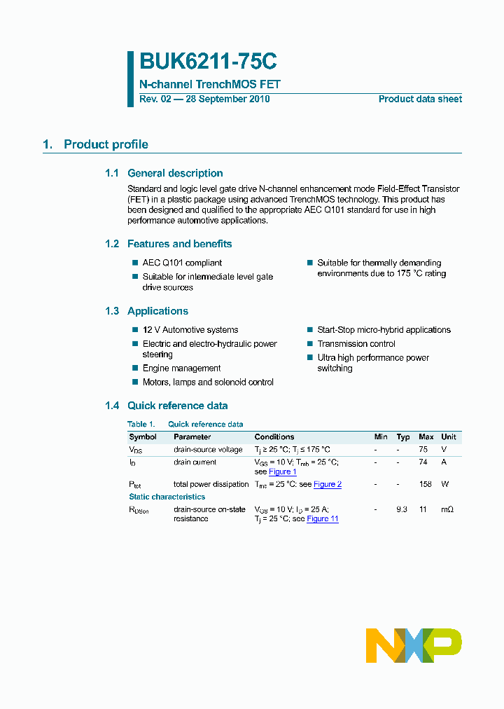 BUK6211-75C_3220187.PDF Datasheet