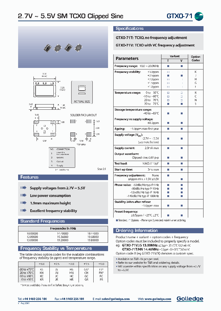 GTXO-71V_3240880.PDF Datasheet