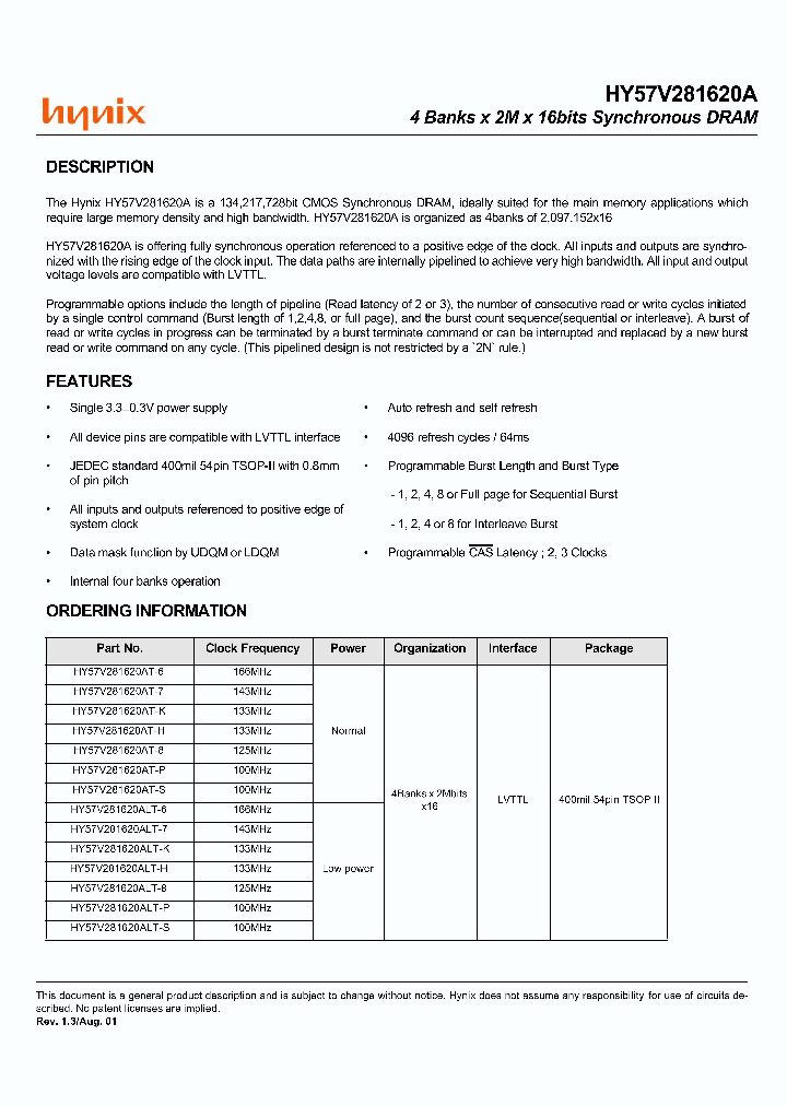 HY57V281620ALT-H_3262566.PDF Datasheet