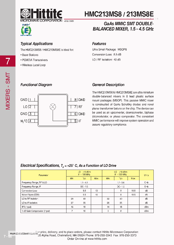 HMC213MS8_3263602.PDF Datasheet