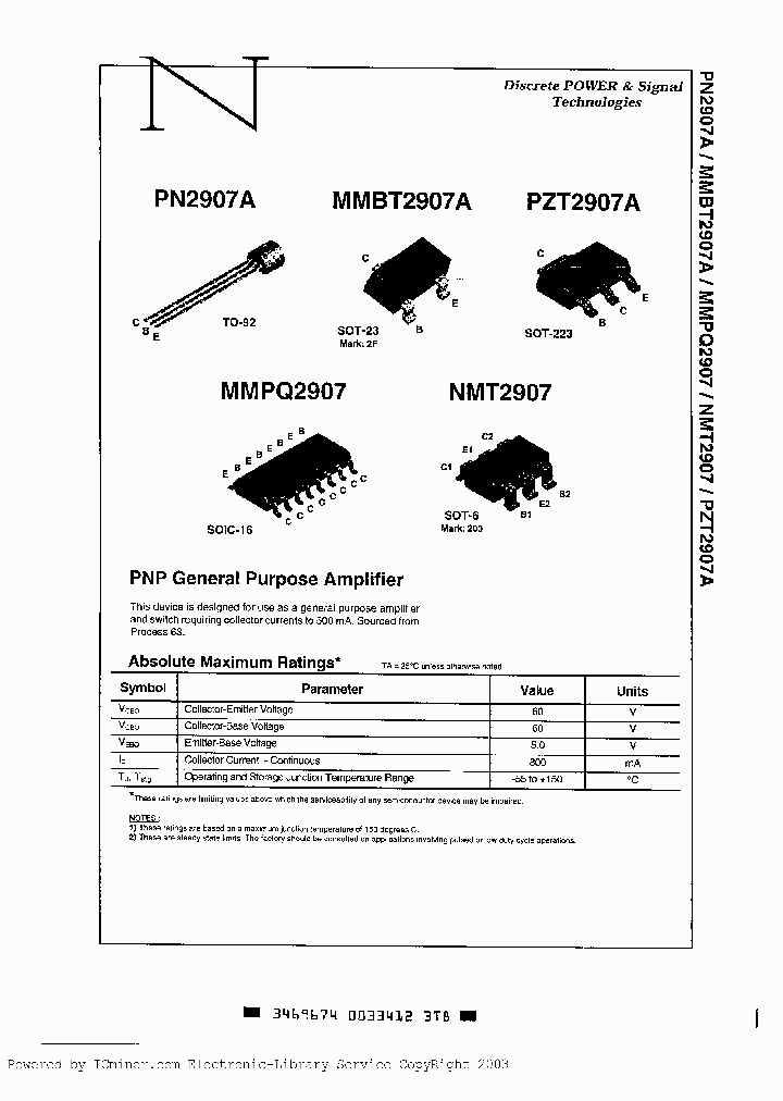 PN2907ARA_3267264.PDF Datasheet