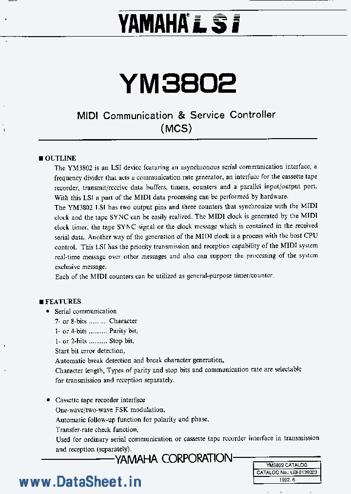 YM3802_3280166.PDF Datasheet