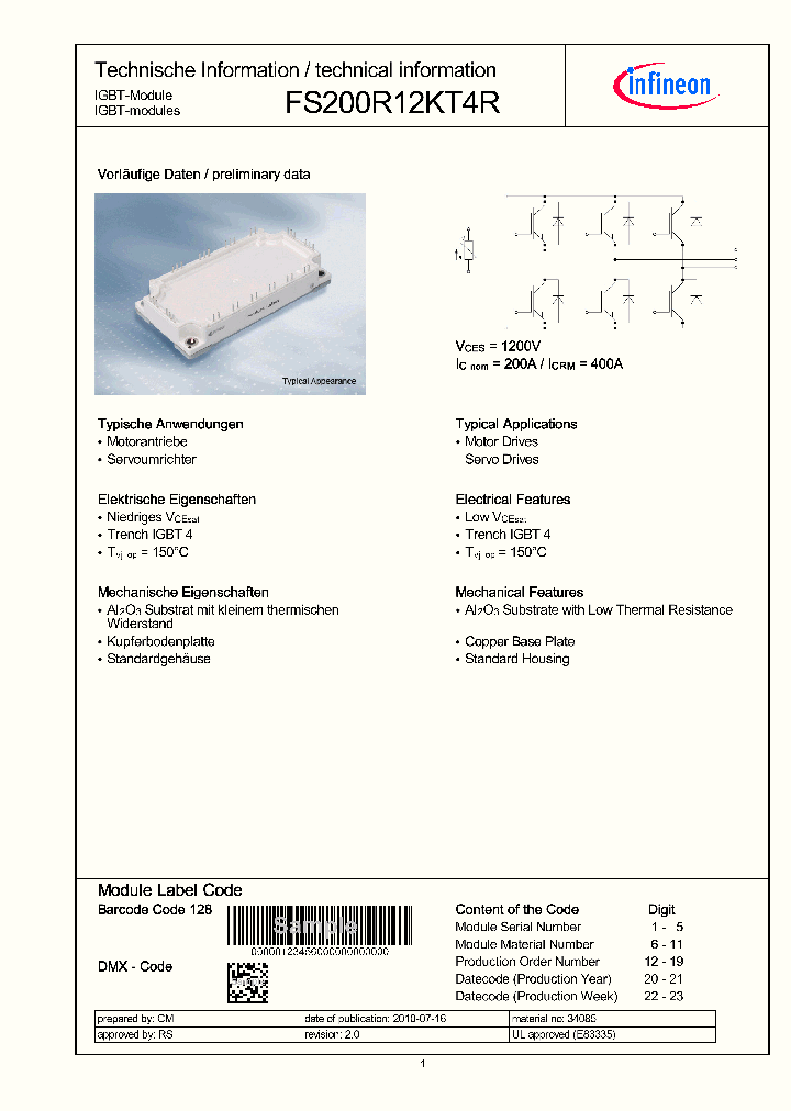 FS200R12KT4R_3292989.PDF Datasheet