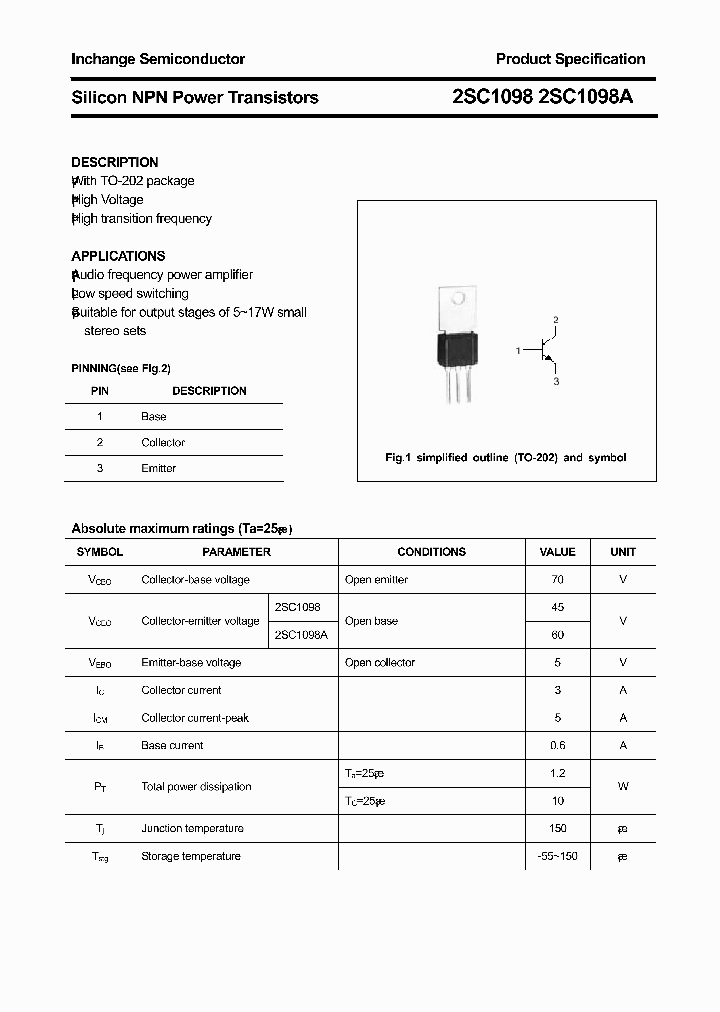 2SC1098_3295062.PDF Datasheet