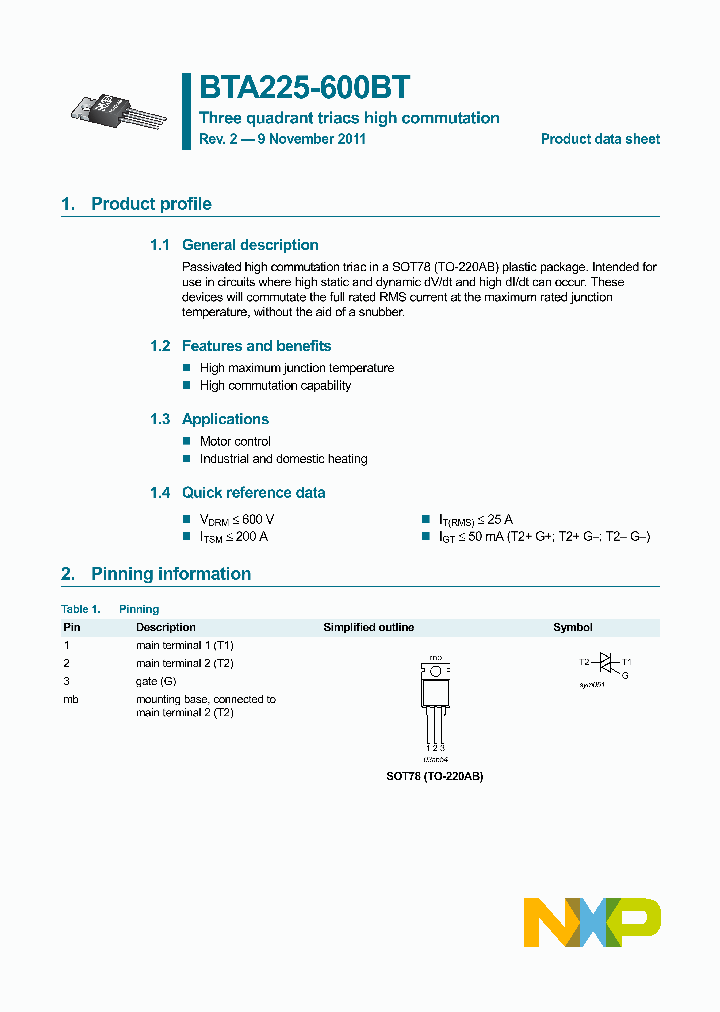 BTA225-600BT_3295669.PDF Datasheet