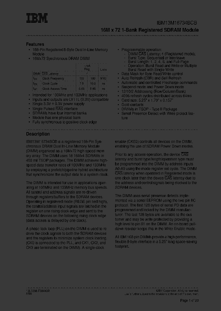 IBM13M16734BCB-75AT_3308461.PDF Datasheet
