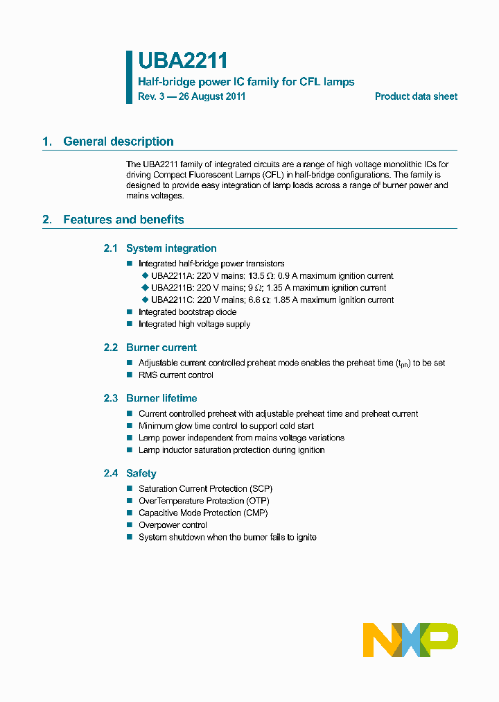 UBA2211_3309320.PDF Datasheet