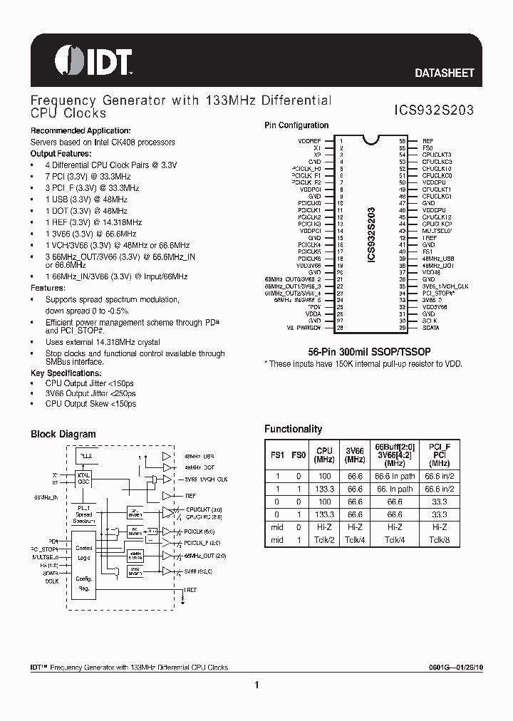 ICS932S203_3316239.PDF Datasheet