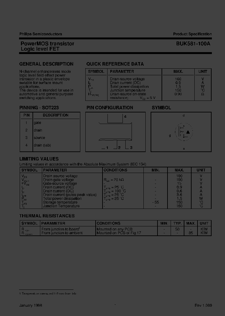 BUK581-100ATR_3331076.PDF Datasheet