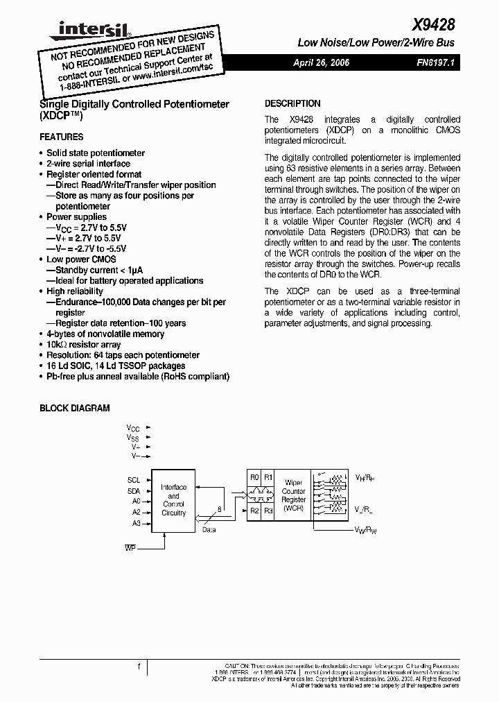 X9428YS16Z-27_3342695.PDF Datasheet